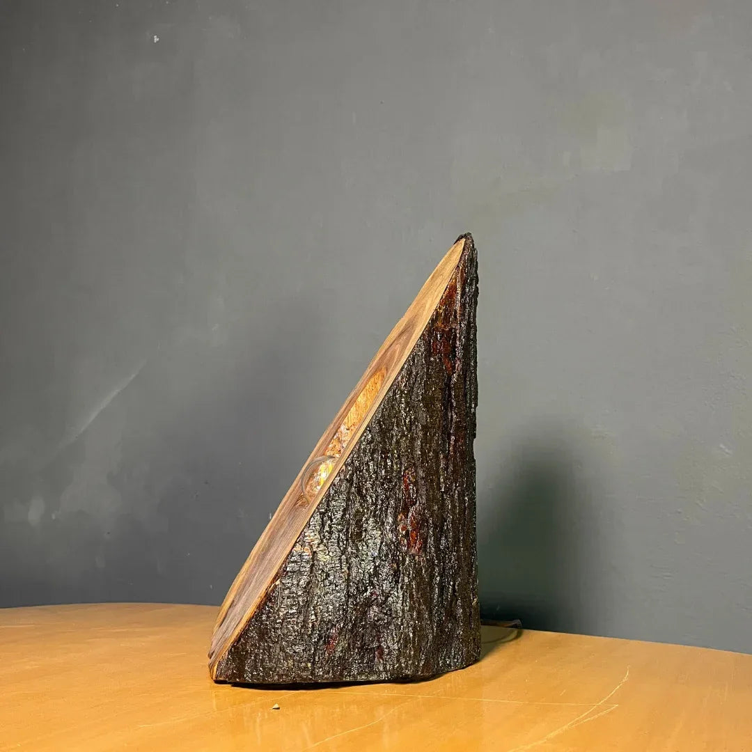 The Summit Lamp – Handcrafted Live Edge Lamp