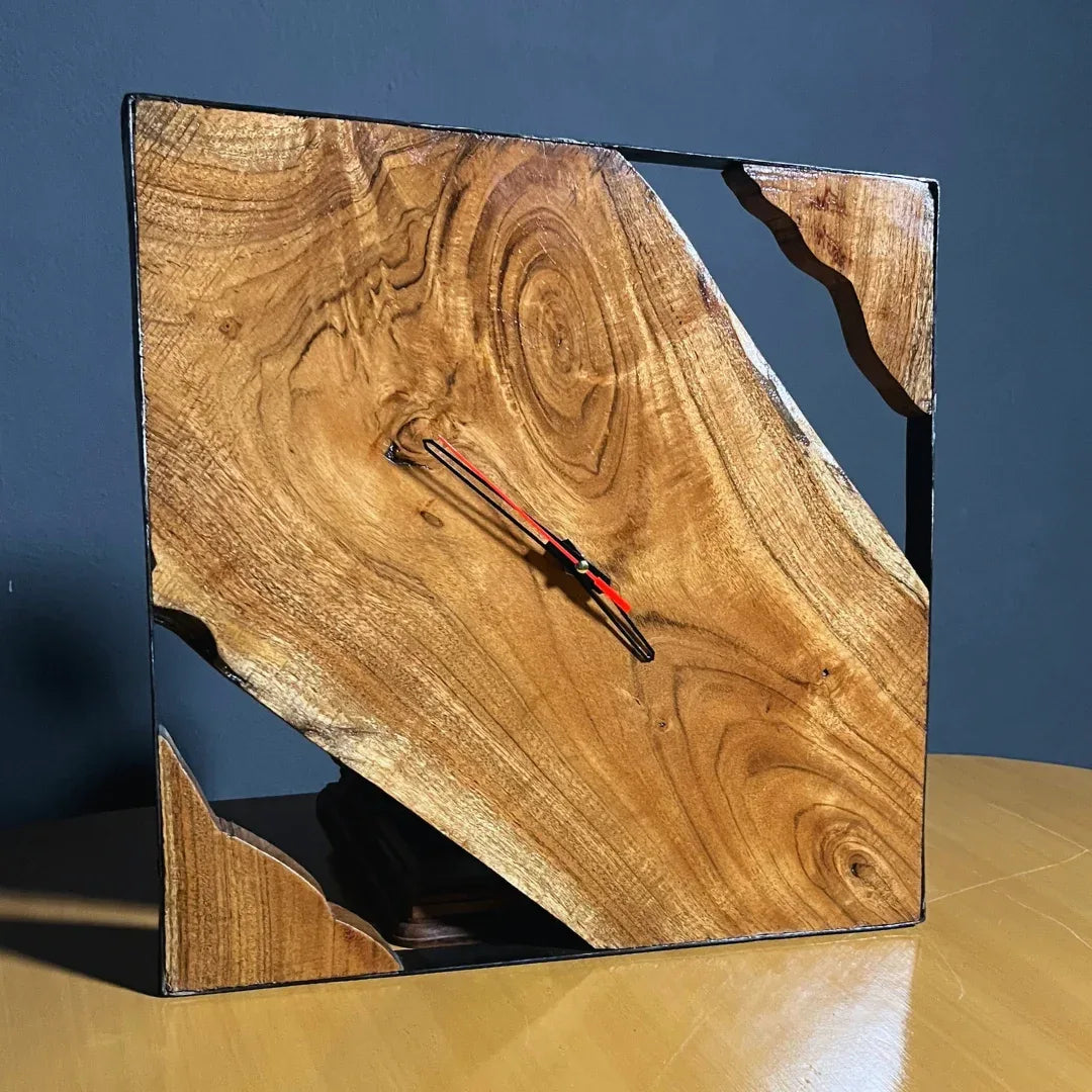 The Bastion Live Edge Clock