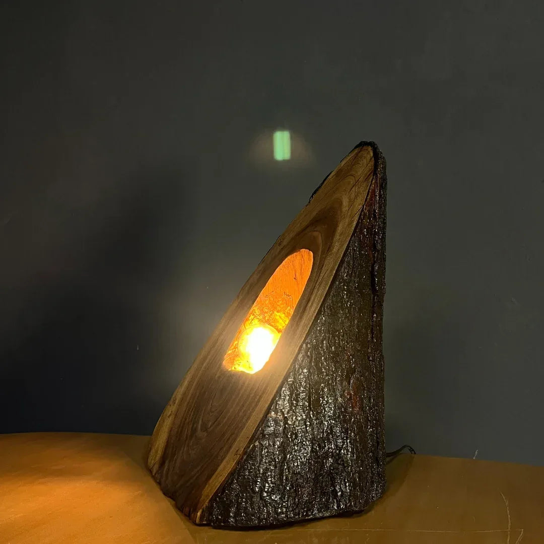 The Summit Lamp – Handcrafted Live Edge Lamp