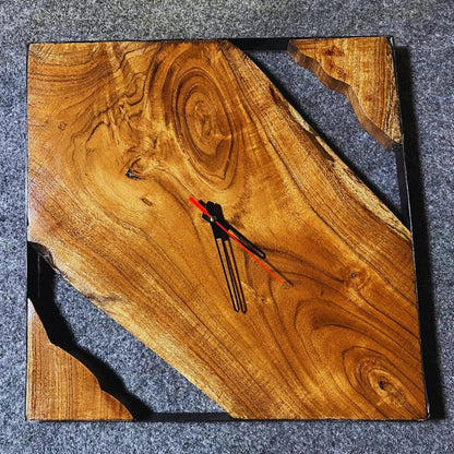 The Bastion Live Edge Clock