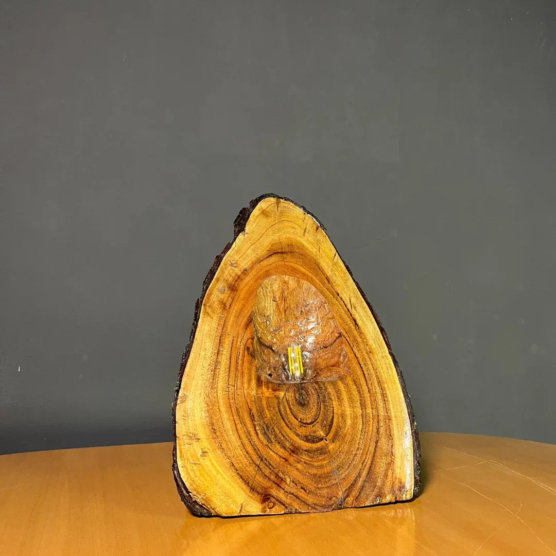The Summit Lamp – Handcrafted Live Edge Lamp