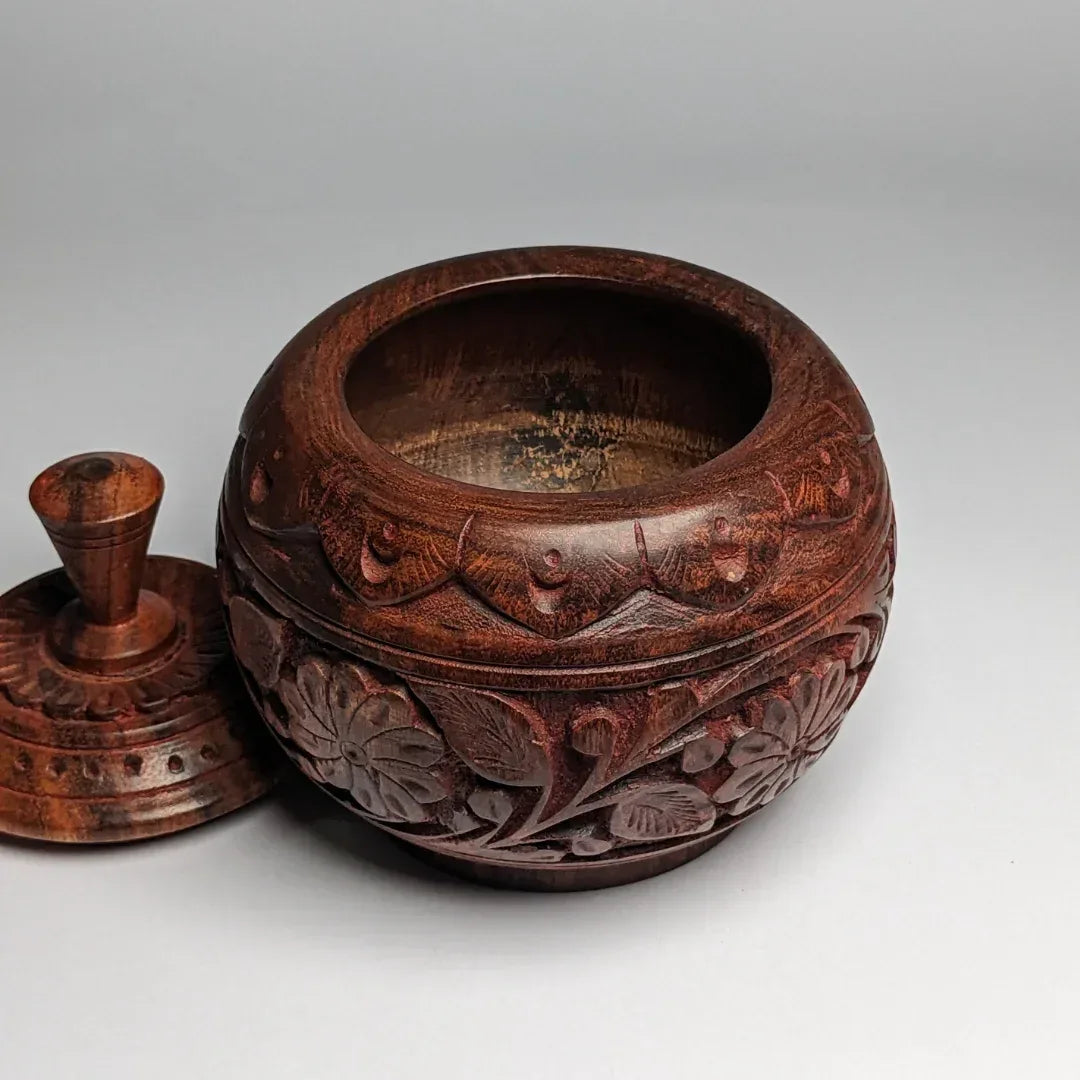 Handcrafted Wooden Dry Fruit Jar