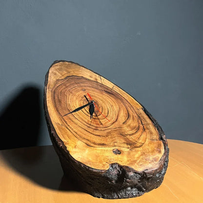 The Foundation Live Edge Tabletop Clock