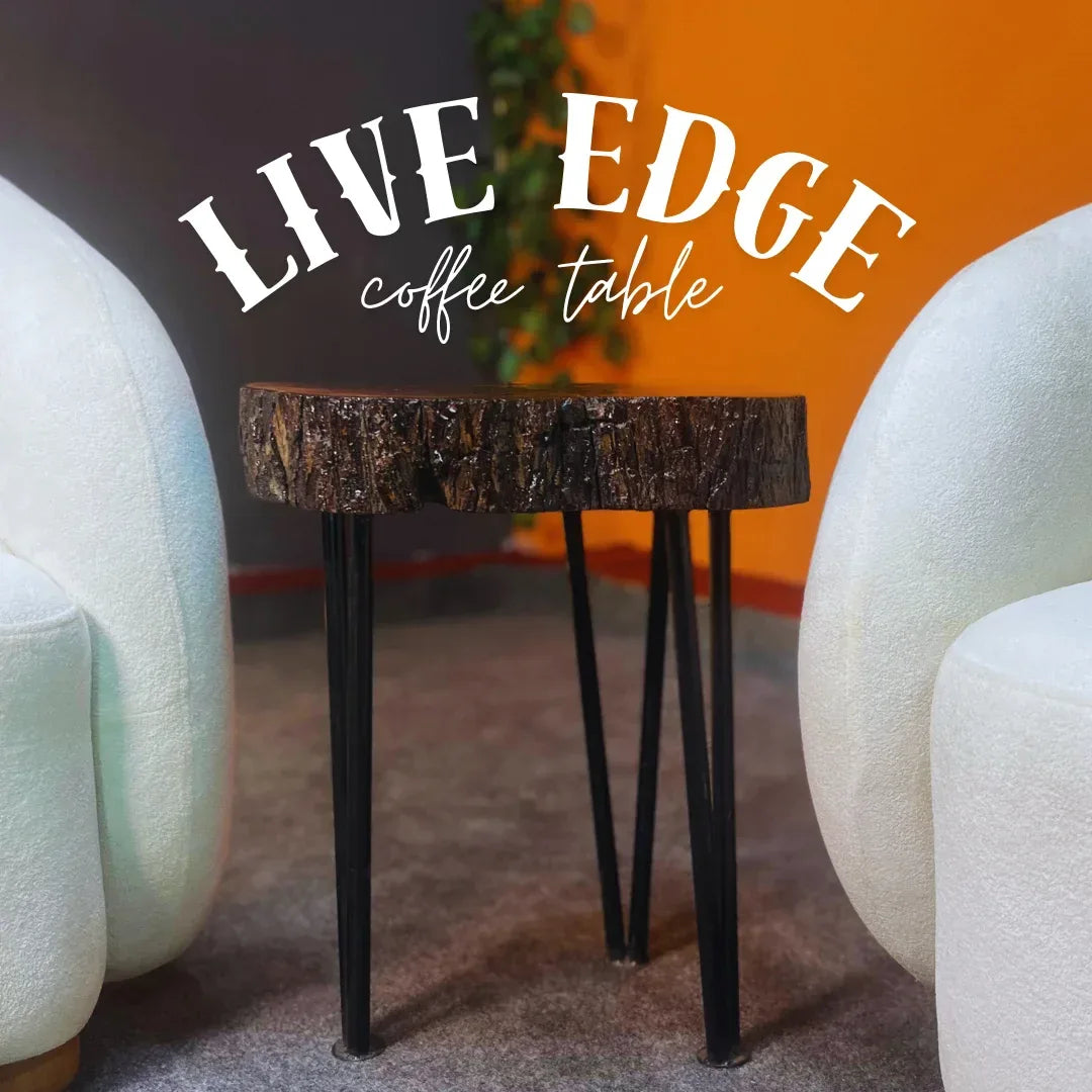 The Barkline Live Edge Coffee Table