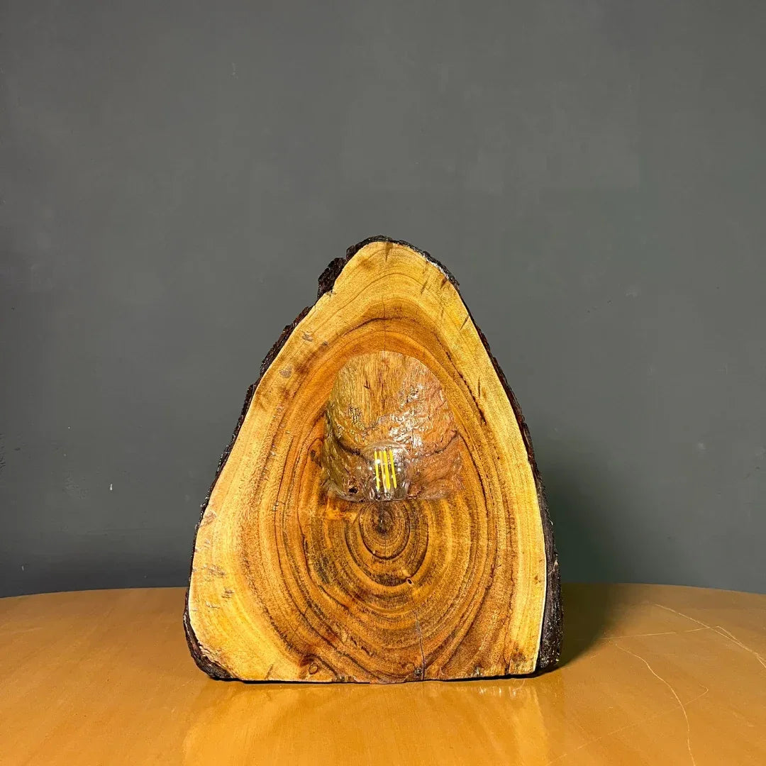 The Summit Lamp – Handcrafted Live Edge Lamp